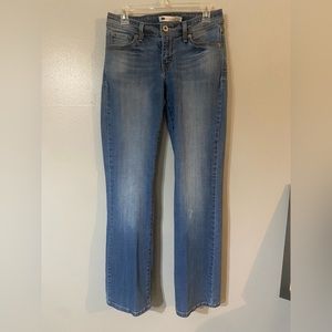Levi’s curvy 529 boot cut size 8 denim jeans blue